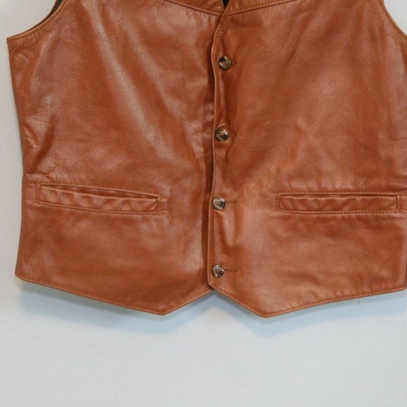 Wellington Vintage Leather Lined Vest H11184 - Picture 4 of 6